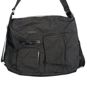 Prestige Travel Bag 15" x 12" x 4" Charcoal Gray Zippered Closure Carry On Slit